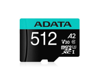 ADATA 512GB microSDXC Premier Pro 100MB/s U3 V30S A2 - 512451 - zdjęcie 2